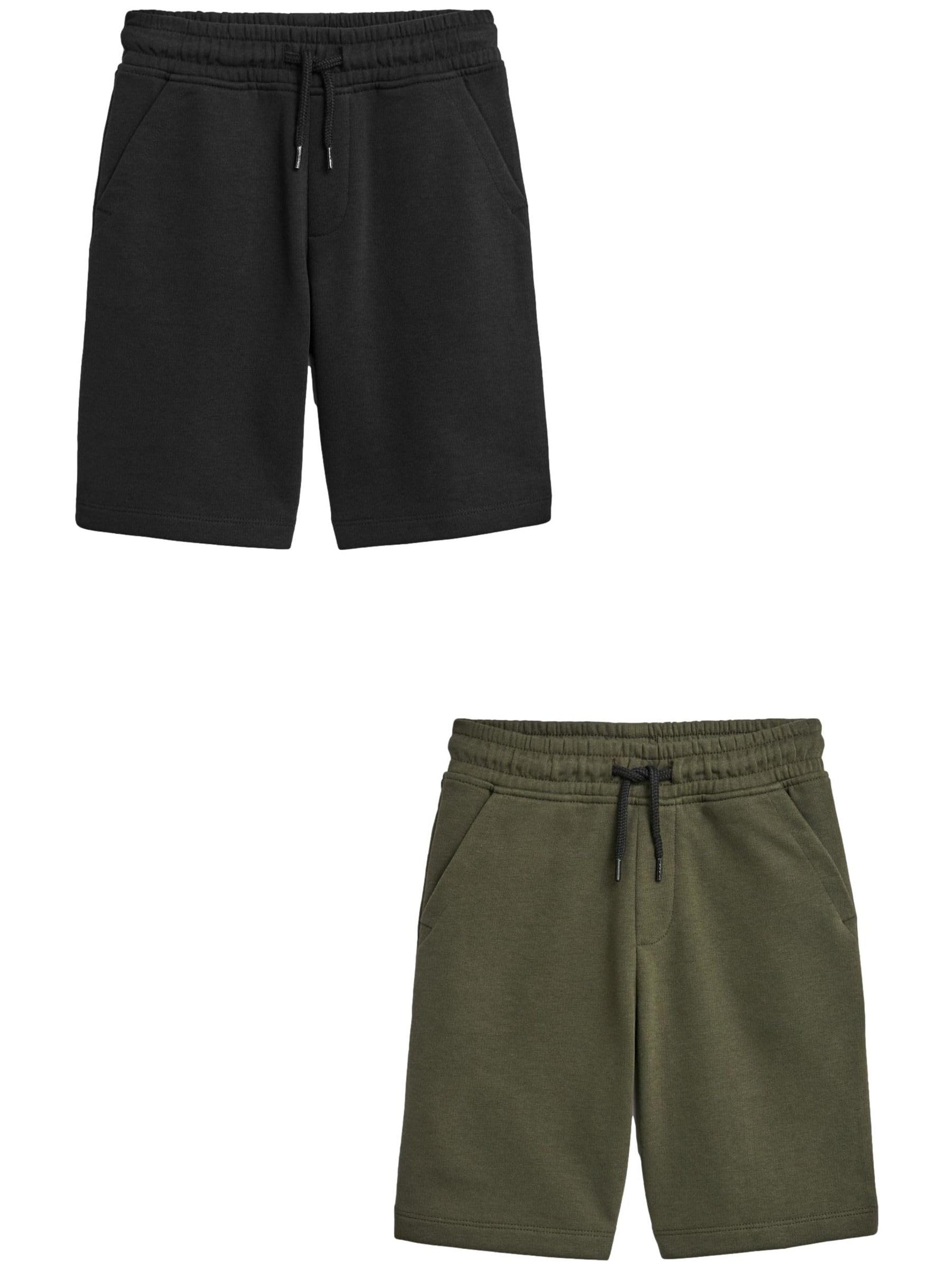 NEXT Niños Pack de 2 Pantalones Cortos de Punto básicos