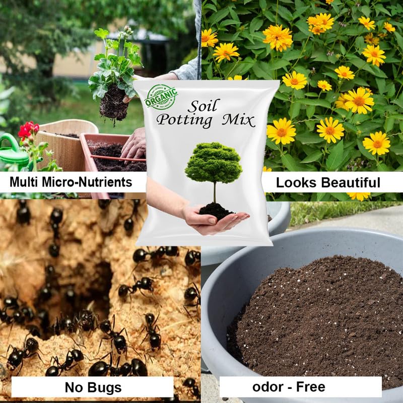 ORGANIC PLANT Potting Mix for Plants, 10kg – Ready-to-Use Soil Mix - Image 8