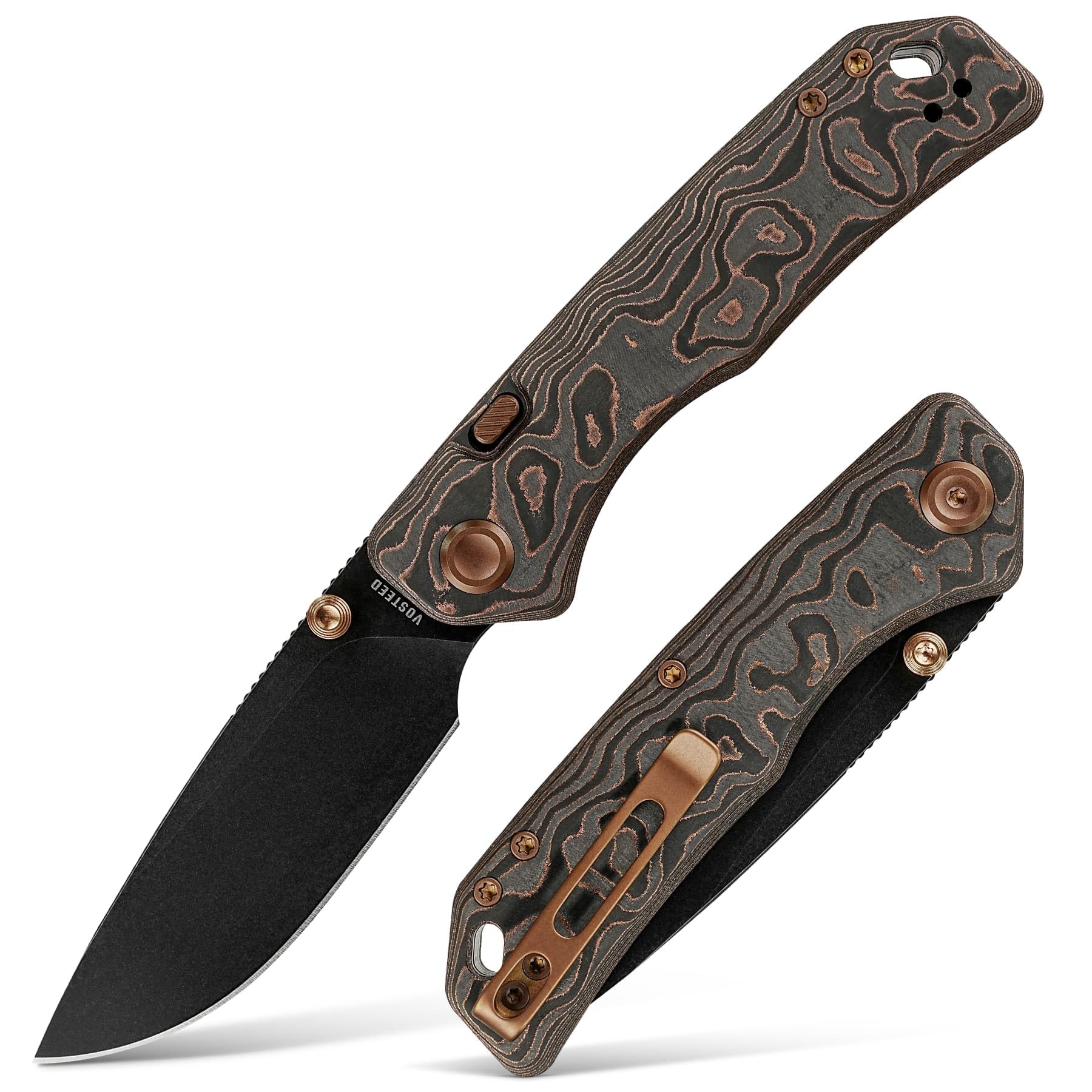 Vosteed Marten - 3.30" 154CM Blade, Carbon Fiber Handle