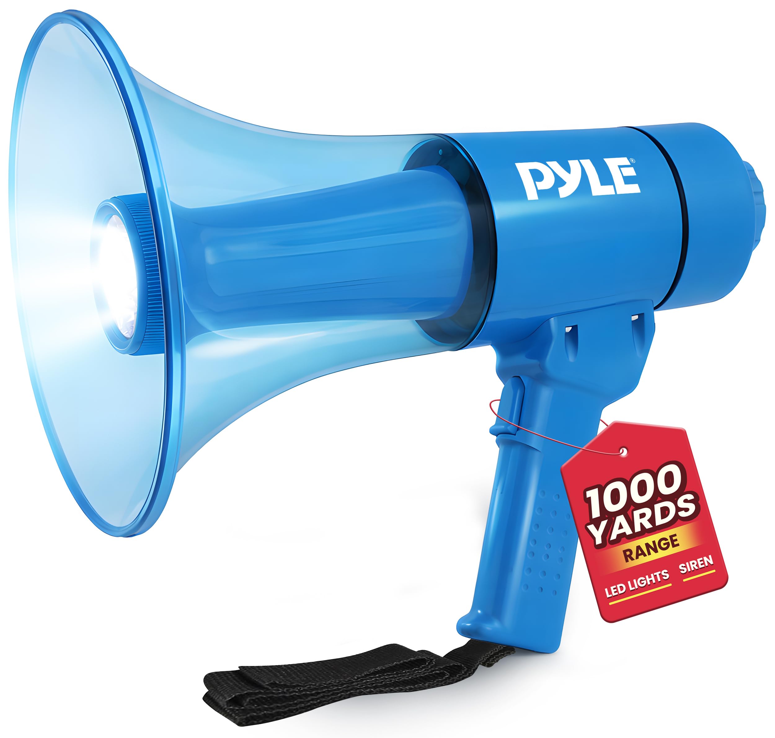 Amazon.com : Pyle Megaphone Bullhorn and Flashlight - 40W Portable