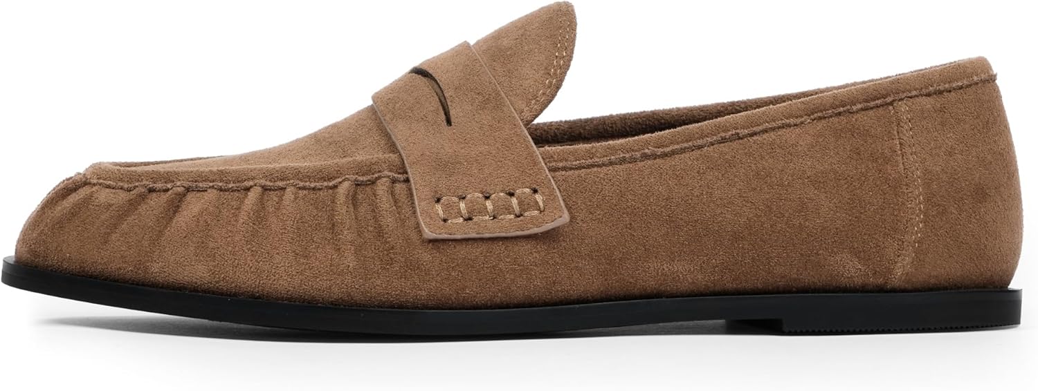 Penny Loafers for Women Flats Shoes Women Dressy Comfortable Moccasins Womens Slip on Loafers Shoes Comfortable Work Flats