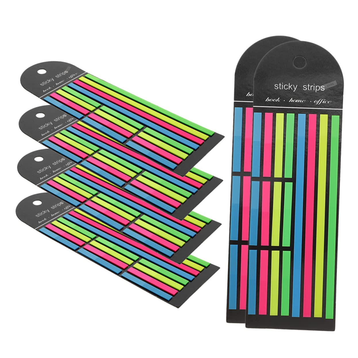 Gadpiparty 3 Series Notas Adhesivas Fluorescentes Resaltadores Cintas Resaltadoras Fichas De Libros Pestañas Adhesivas Resaltando Tiras Cinta Adhesiva La Mascota 6 Piezas X 3