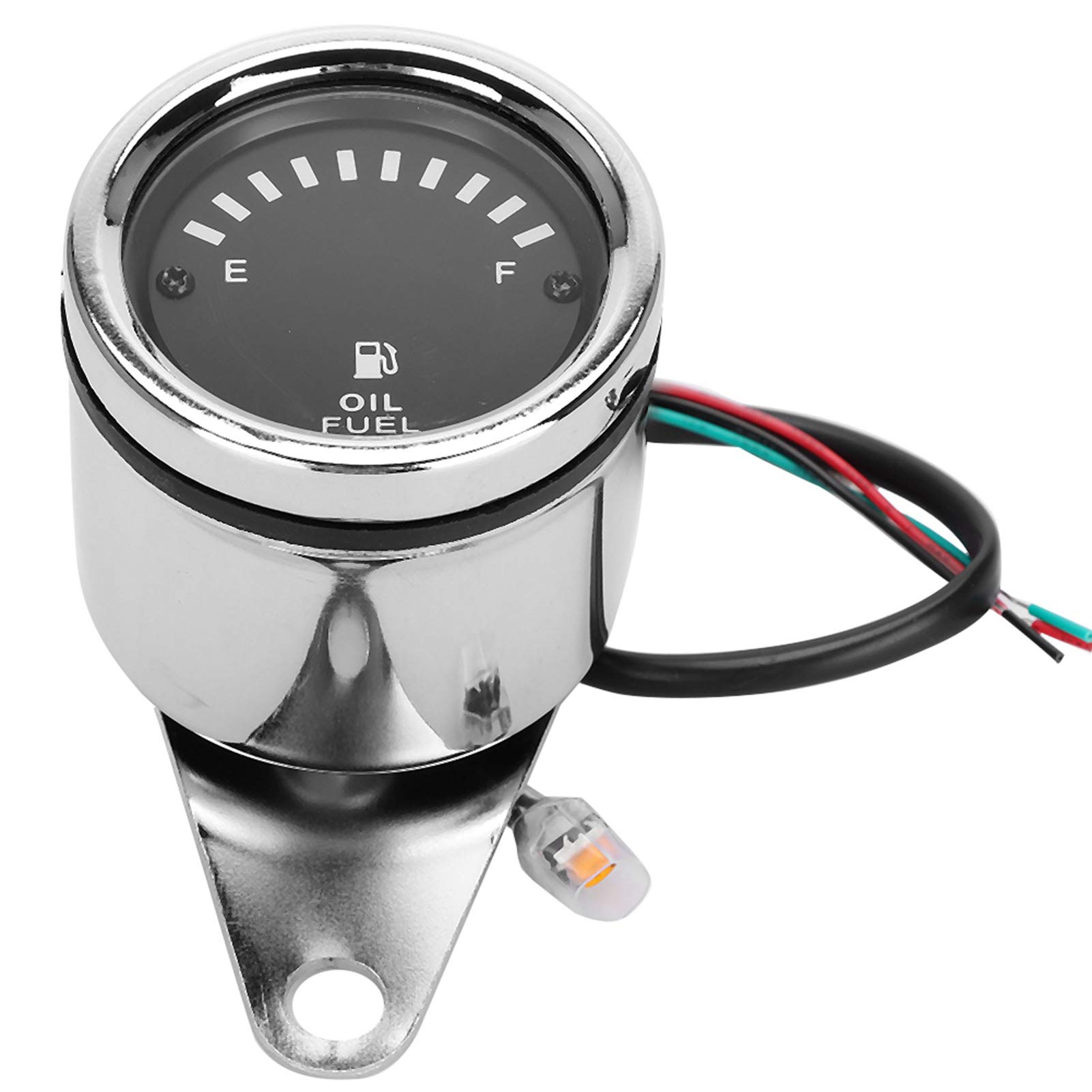Pour Jauge De Carbur Moto - Jauge électrique En Aluminium Argenté DC 2V Avec Affichage LED l Pour ures Et Motos - Compteur Précis Et Pour e Expérience De Conduite imale