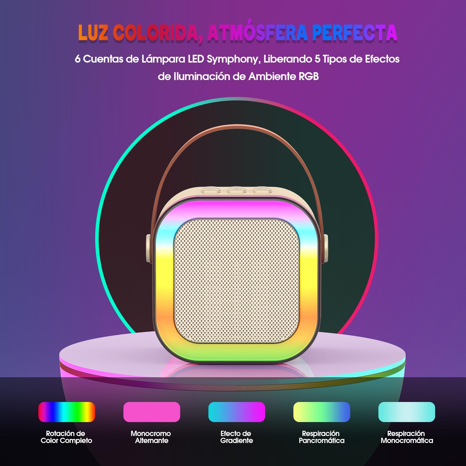 Dislocati Regalo Niña 3-12 Años, Microfono Karaoke Juguetes Niños 3-12 Años Karaoke 2 Microfonos Inalambricos Regalo Niño 4-12 Años Micrófono Karaoke Niños Juguete Niña 3-12 Años Regalo Navidad — view 6