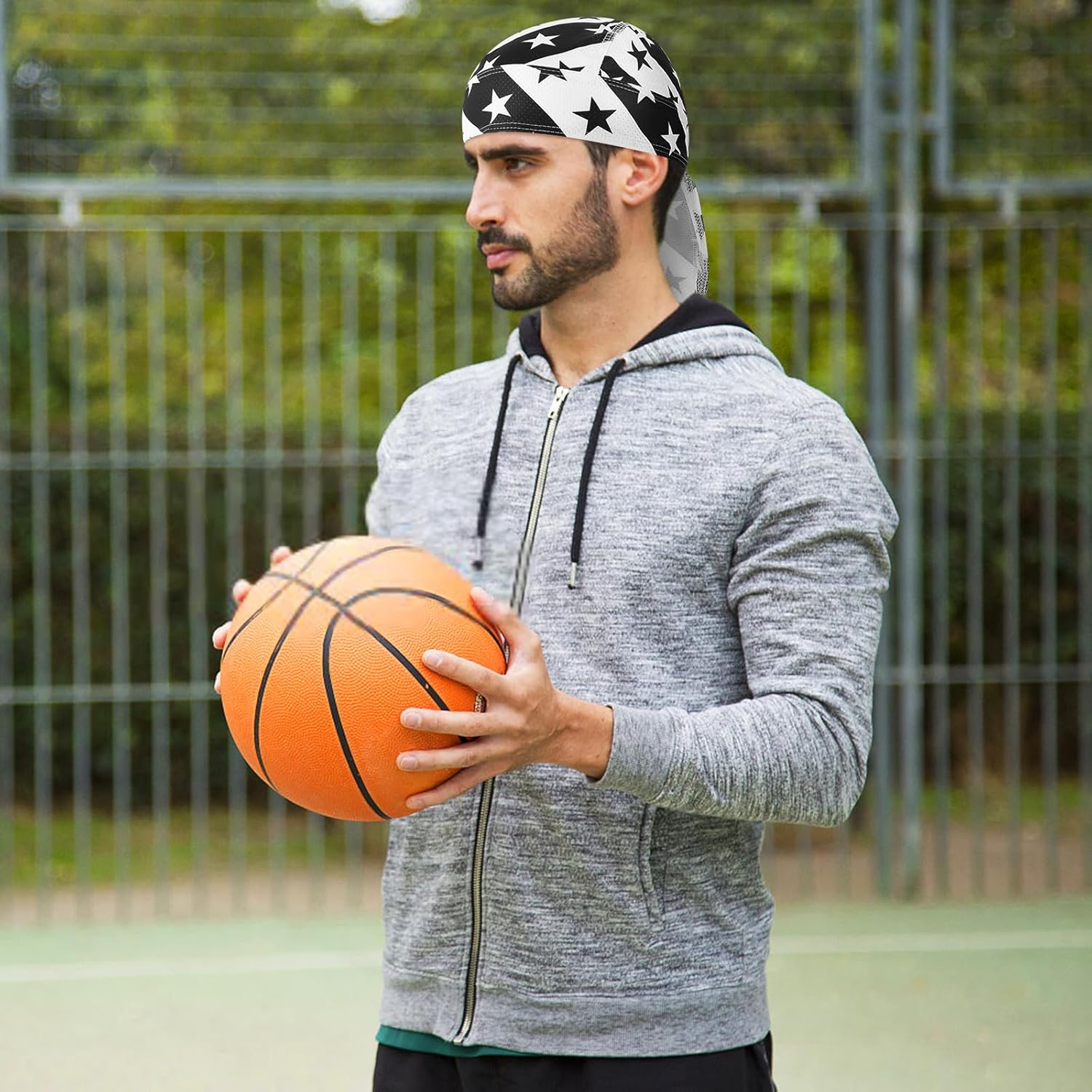 DOCILA 6 Pcs Do Rags Skull Cap for Men Women Helmet Liner Head Wrap Motorcycle Bandana All Seasons Cycling Durags Beanie - Image 3