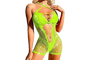 Rhinestone Rave Black Light Lingerie