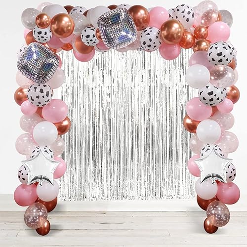 Miniatura 1 de Decoración de fiesta de vaquera de discoteca decoración de despedida de soltera decoración de despedida de soltera de oro rosa kit de guirnalda de