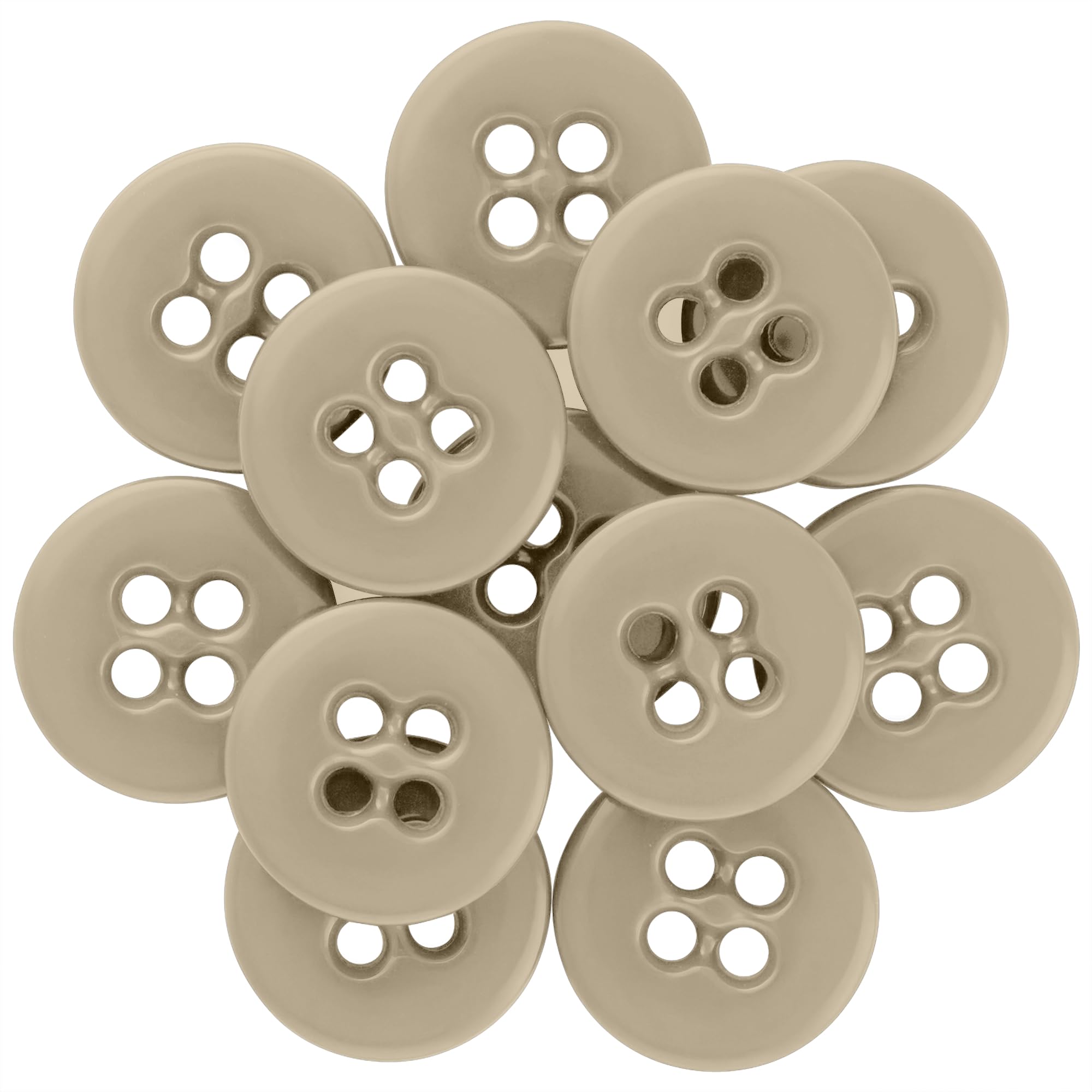 buttonmode Universal Suspender botones para pantalones, 17 mm 12 unidades