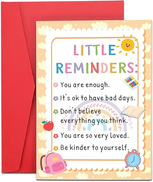 Inspirational Card for Teen Girls Boys from Mom Dad New Beginnings Gifts for Women Men College High school Next Chapter Card for Her Him Stocking Stuffers for Daughter Son Thank You Gift
