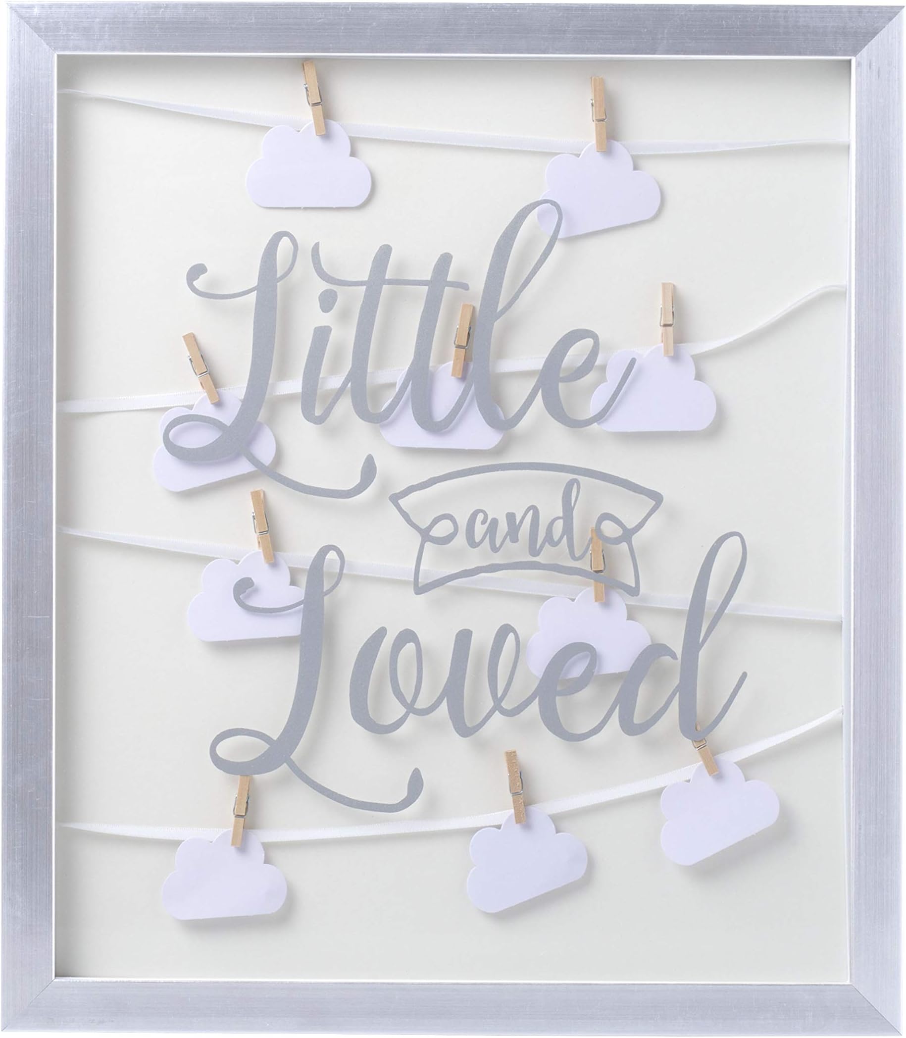 Kate & Milo Little and Loved Signature Frame, Unique Baby Gift, Modern Nursery Decor