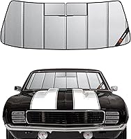 Vista 1 de Parasol para parabrisas para Chevrolet Camaro 1967-1969, 2 puertas, techo rígido, ajuste personalizado, parasol para ventana delantera, protección