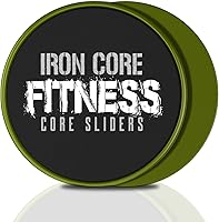 IronCoreFitness Core Sliders: Dual-Sided Gliding Discs for All Surfaces, Portable Core Trainer for Total Body Workouts at Home or Gym