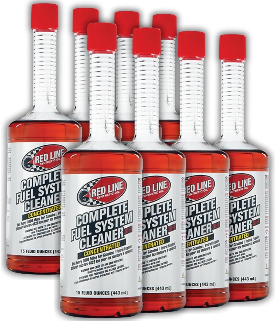 SI-1 Complete Fuel System Cleaner – 15 oz Fuel Additive for Gasoline Engines – Cleans Fuel Injectors, Combustion Chambers, Valves, and Intake Systems (8 Pack)