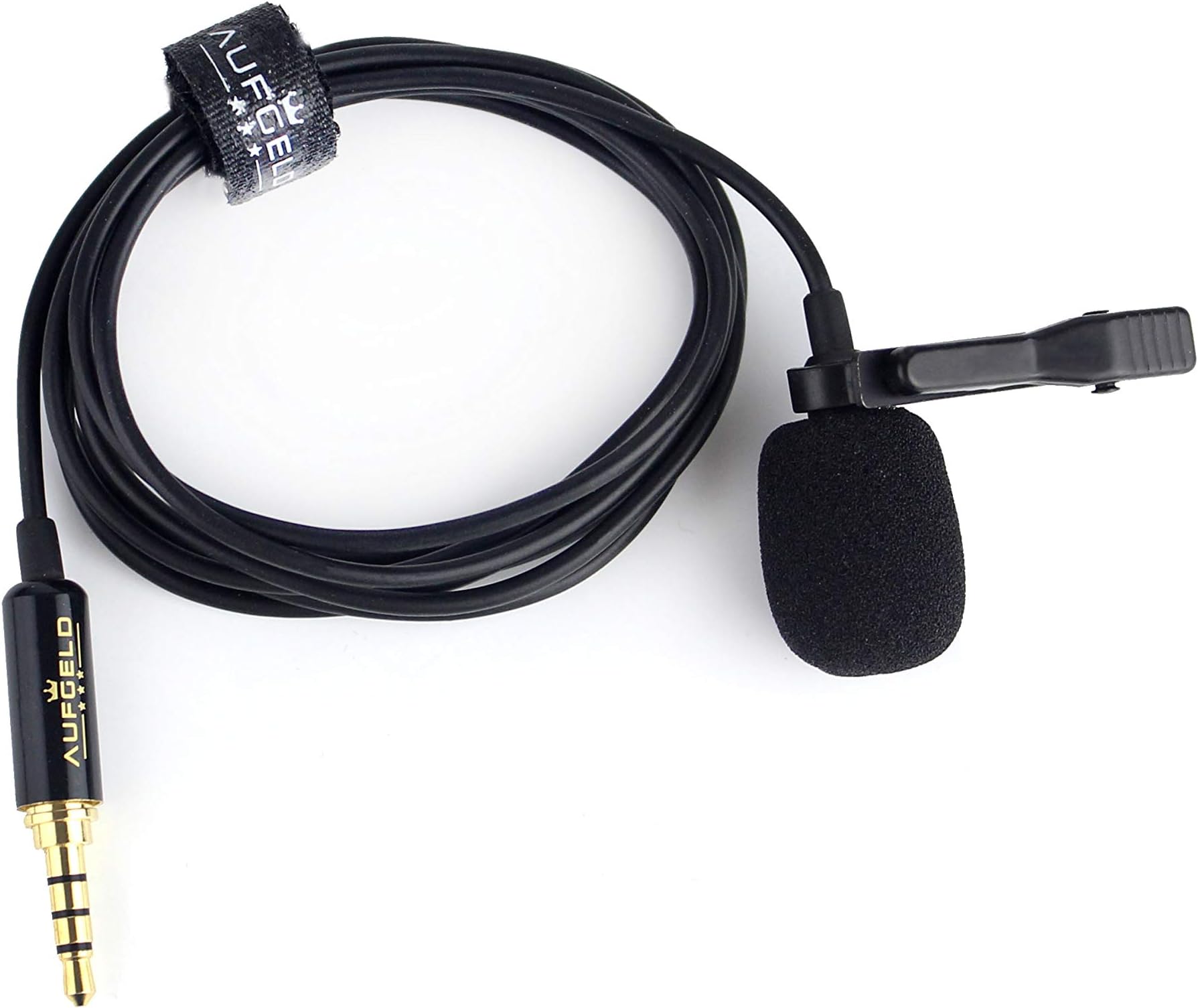Professional Lavalier Lapel Omnidirectional Condenser Microphone Compatible with iPhone Android Windows Smartphones Clip On Interview Video Voice Podcast Noise Cancelling Mic Vlogger LM-1P