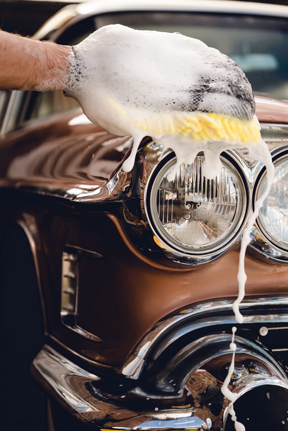 Set per il lavaggio dell'auto - detailmate Guanto + 2X Meguiars Secchio di lavaggio + Detail Guardz Inserto + Shampoo per auto Wash & Wax 473ml Meguiar's + Panno asciutto in microfibra Monkey