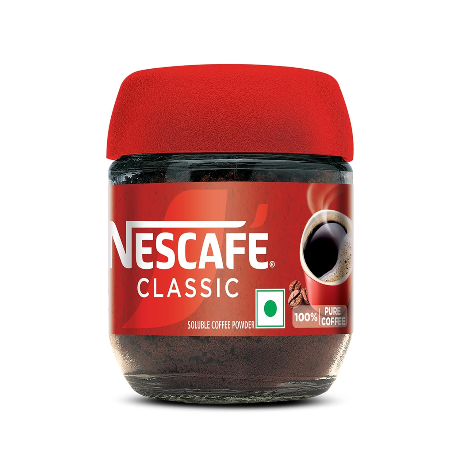 NESCAFE Classic Instant Coffee Powder | Great start to your morning | 100% Pure Coffee | 24g Jar