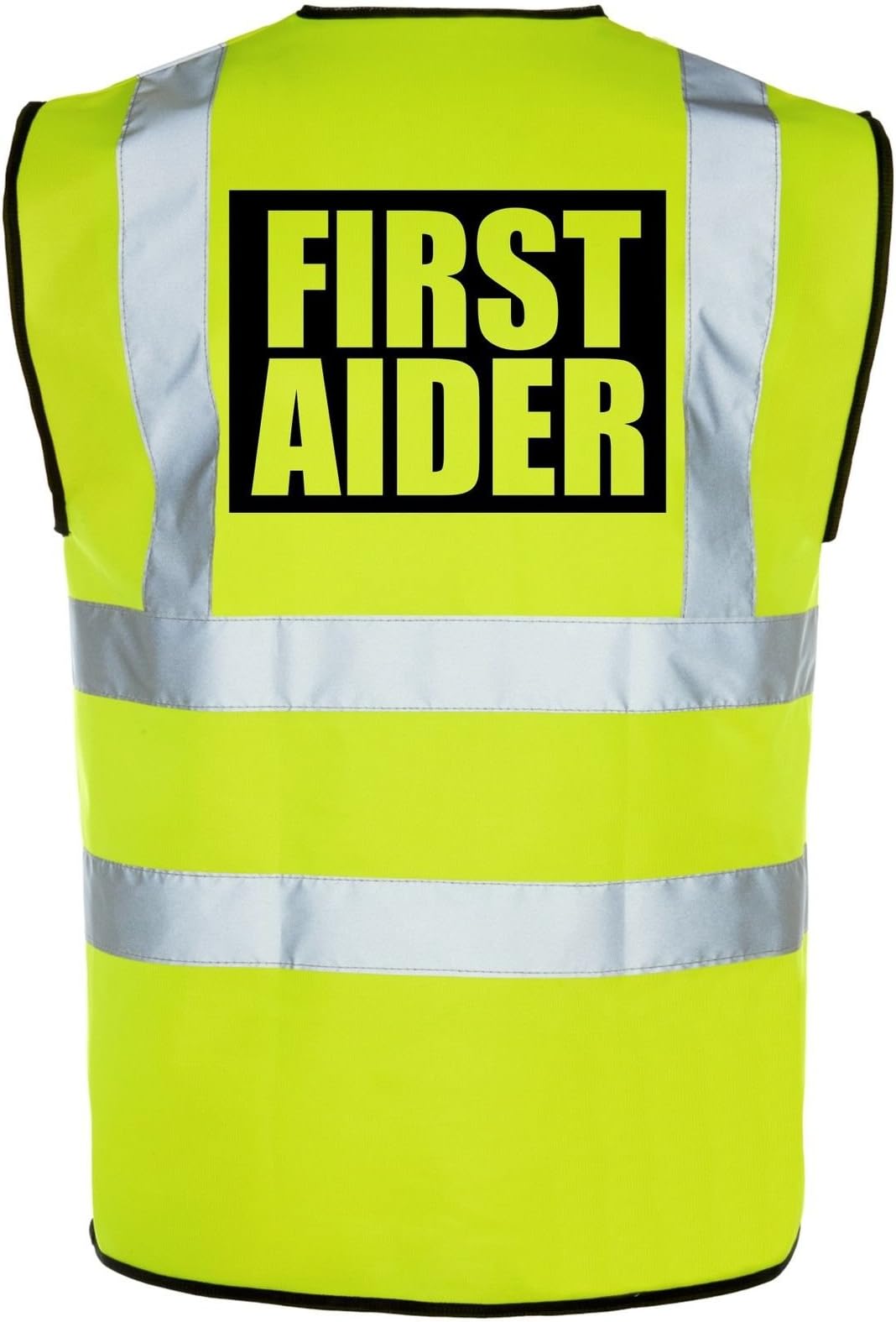 First Aider Hi-Vis High-Viz Visibility Safety Vest/Waistcoat | Yellow/Orange
