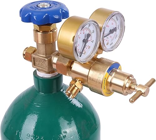 Miniatura 10 de Kit de antorcha de oxiacetileno, kit de soplete de corte de soldadura portátil con medidor de oxígeno acetileno, kit de antorcha de corte de