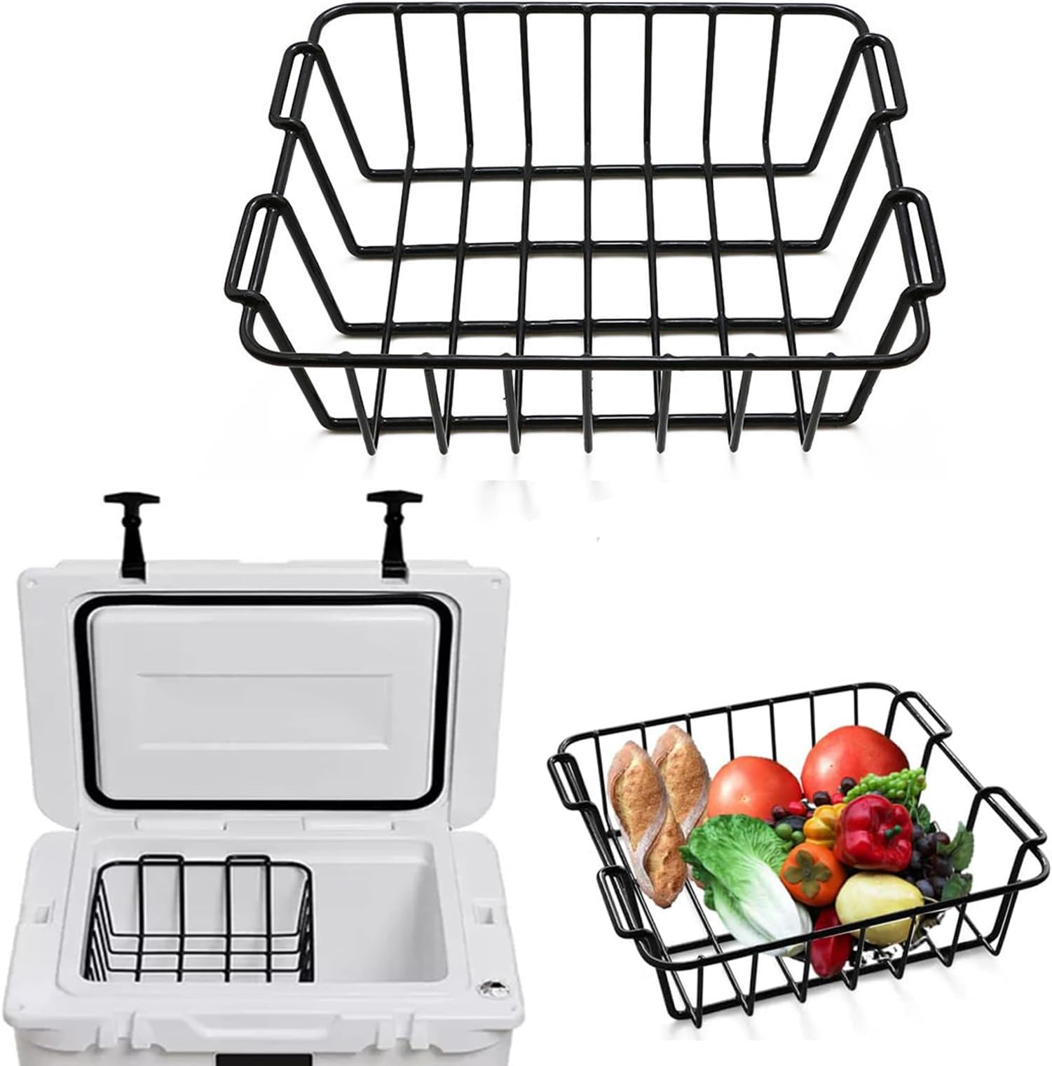 Cooler Basket for YETI Tundra Haul, YETI Roadie 48, YETI Roadie 60, Stays Chilled and Dry, Compatible with Other Cooler Accessories Cooler Locks, Cooler Dividers, Ice etc