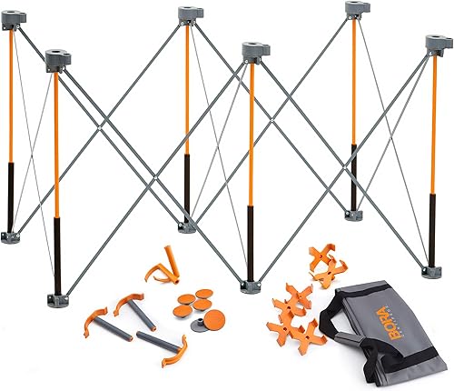 BORA Centipede Workstand CK625 30 in x 24 in x 48 in Steel Centipede Work Support Sawhorse con accesorios adicionales