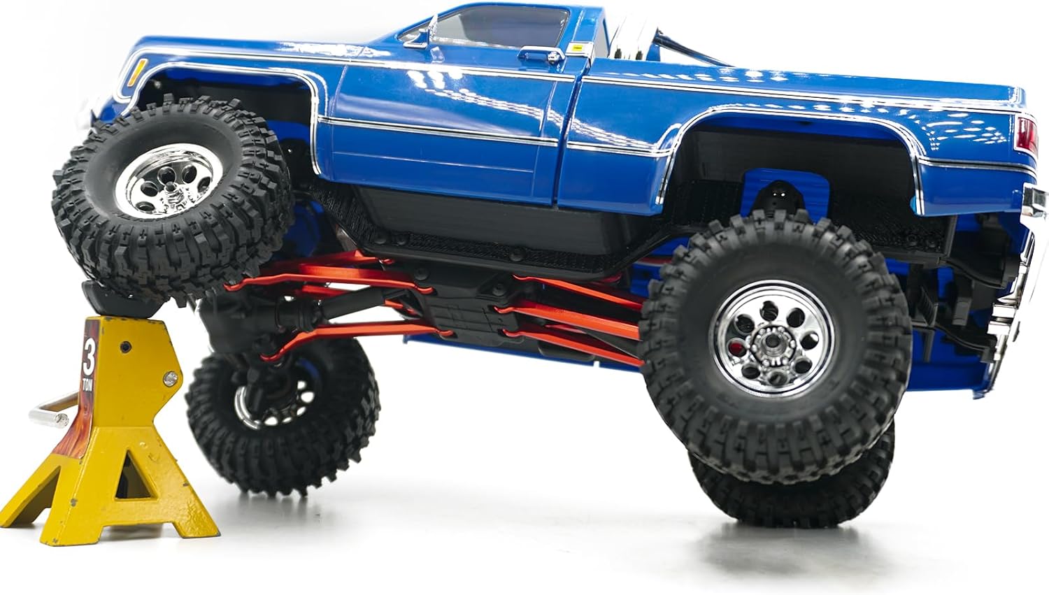 High Clearance Chassis Links Set 26g for 1/18 RC Crawler TRX4M K10 Upgrades, Black