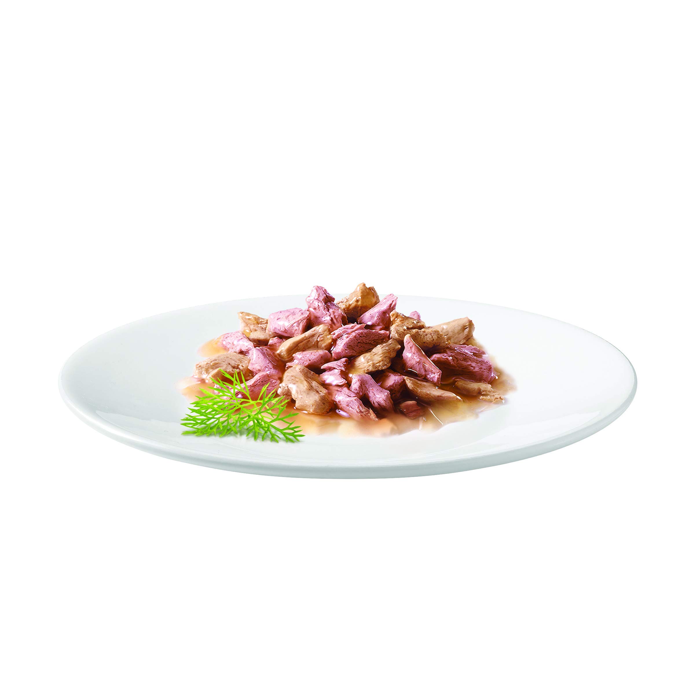 Gourmet Mon Petit Intense Duo karma dla kotów, mokra karma z łososiem i kurczakiem, tuńczykiem, wołem pstrągiem i indykiem w sosie - 6 x 50 g - 4 opakowania (24 woreczki porcjowe, 1,2 kg)