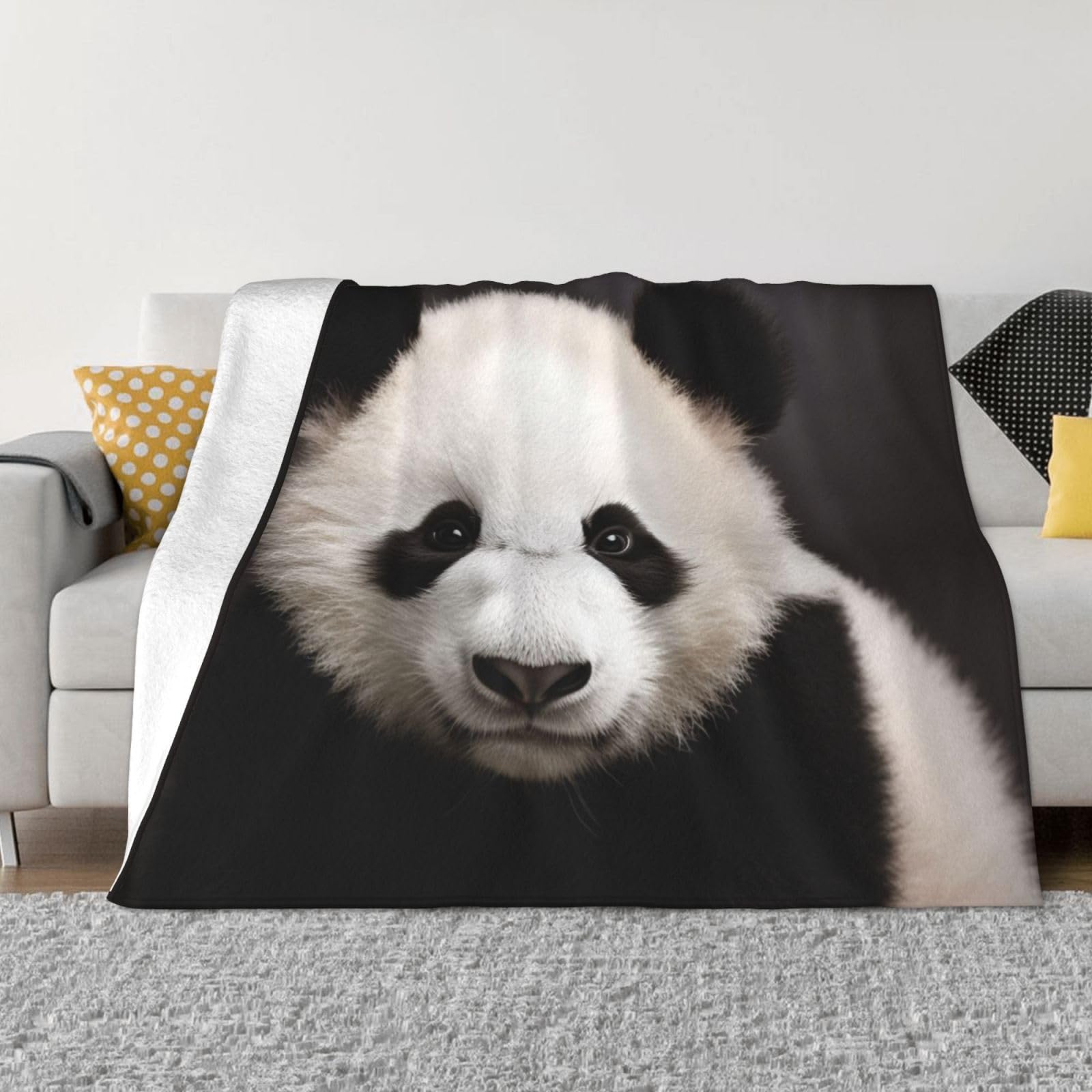 Couverture flanelle panda mignon, le cadeau idéal toutes saisons