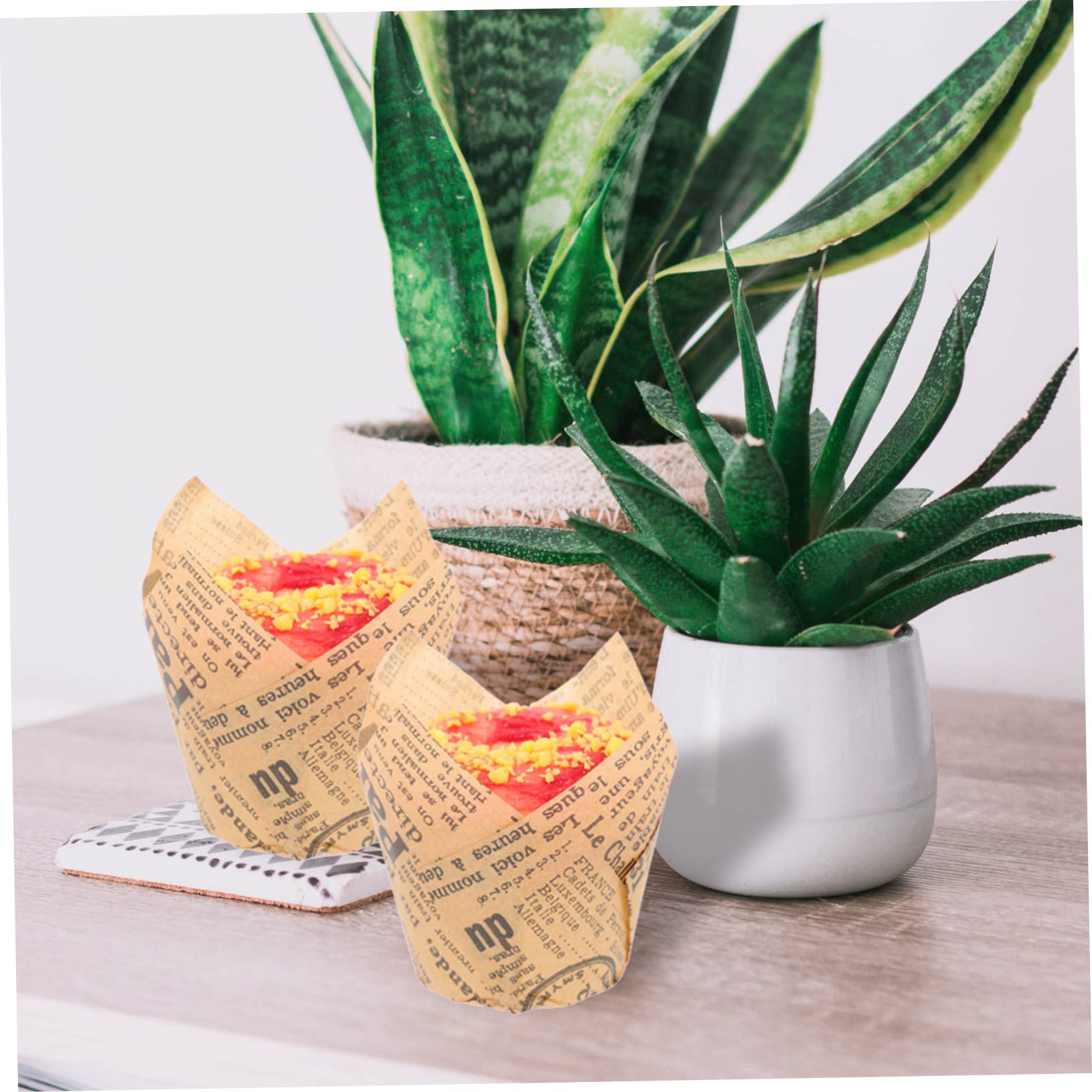 Cabilock Lot De 4 Caissettes À Muffins En Papier Antiadhésives Lot De 100 Pièces.