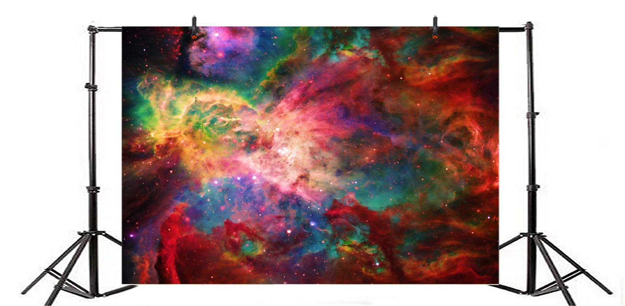 Amazon Com Laeacco Dreamy Abstract Nebula 10x7ft Vinyl Photography Background Mysterious Outer Space Universe Galaxy Backdrop Child Adult Portrait Birthday Banner Wallpaper Youtube Background Electronics