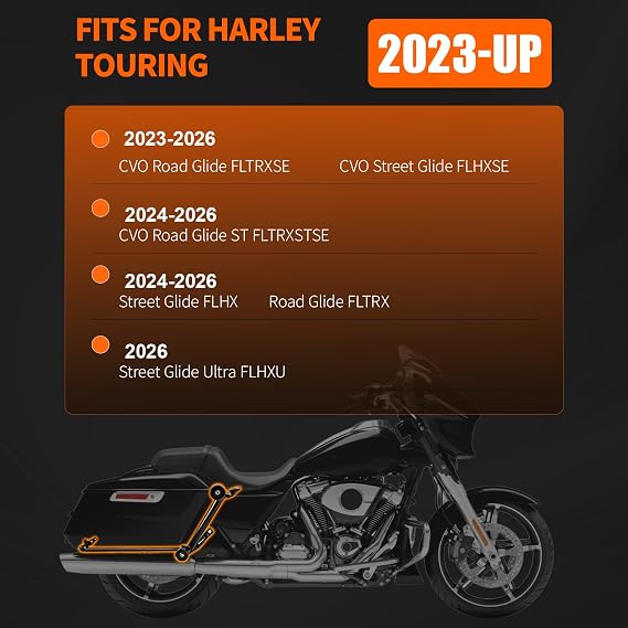 for 2023-2026 Street Glide Road Glide Saddlebag Guard Crash Bar