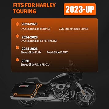 for 2023-2026 Street Glide Road Glide Saddlebag Guard Crash Bar