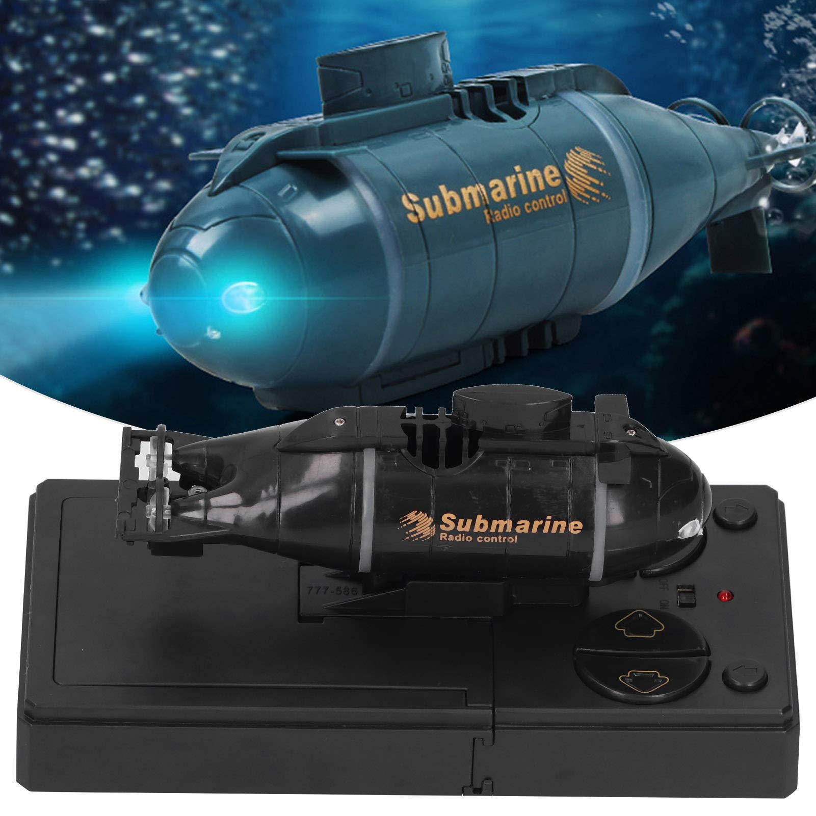 Amazon.co.jp: ミニRC潜水艦、ラジコン原子力潜水艦玩具、LEDライト