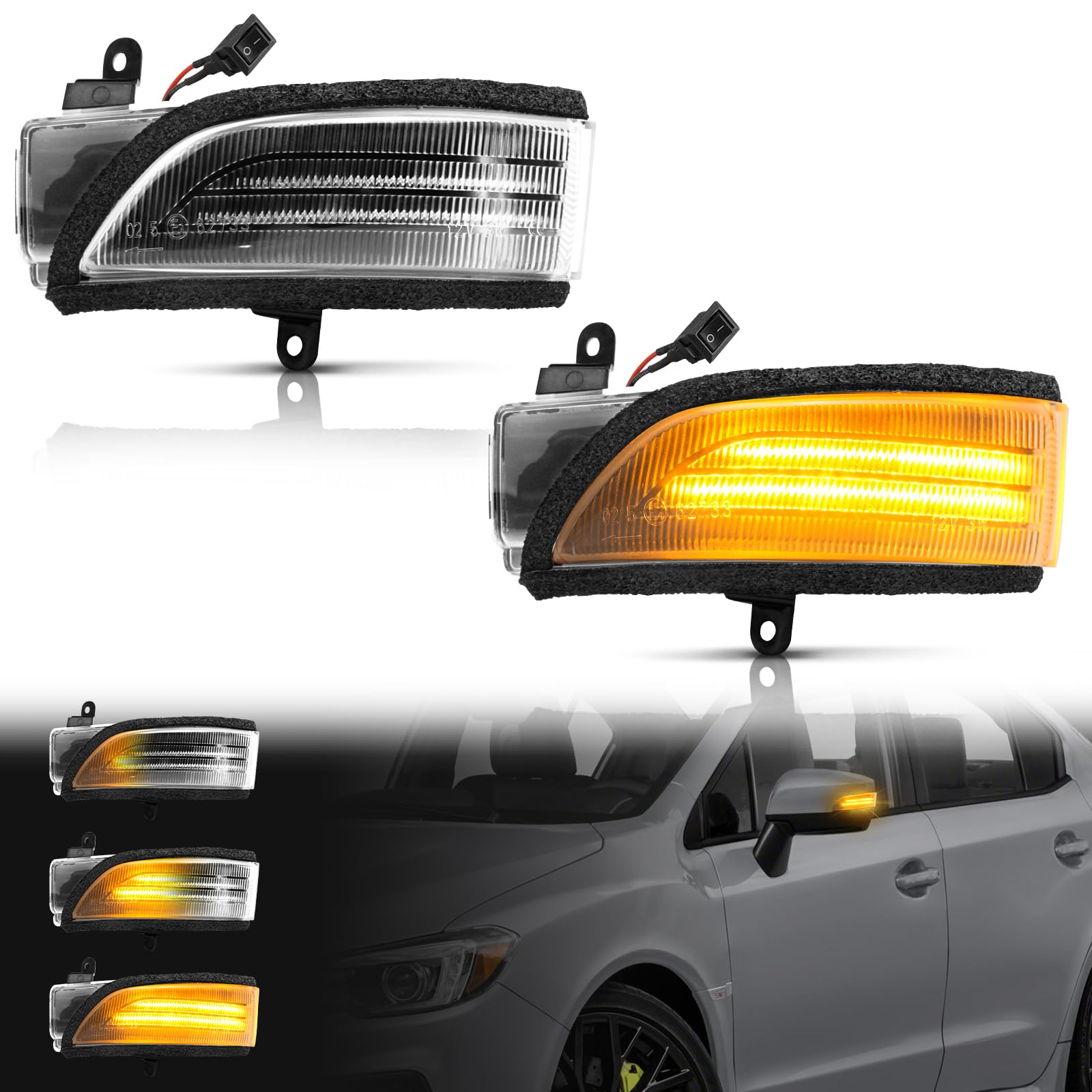 スバル レヴォーグ WRX ウィンカー Amazon.co.jp: GemPro ミラーウインカー led スバル適用 WRX S4 VAG