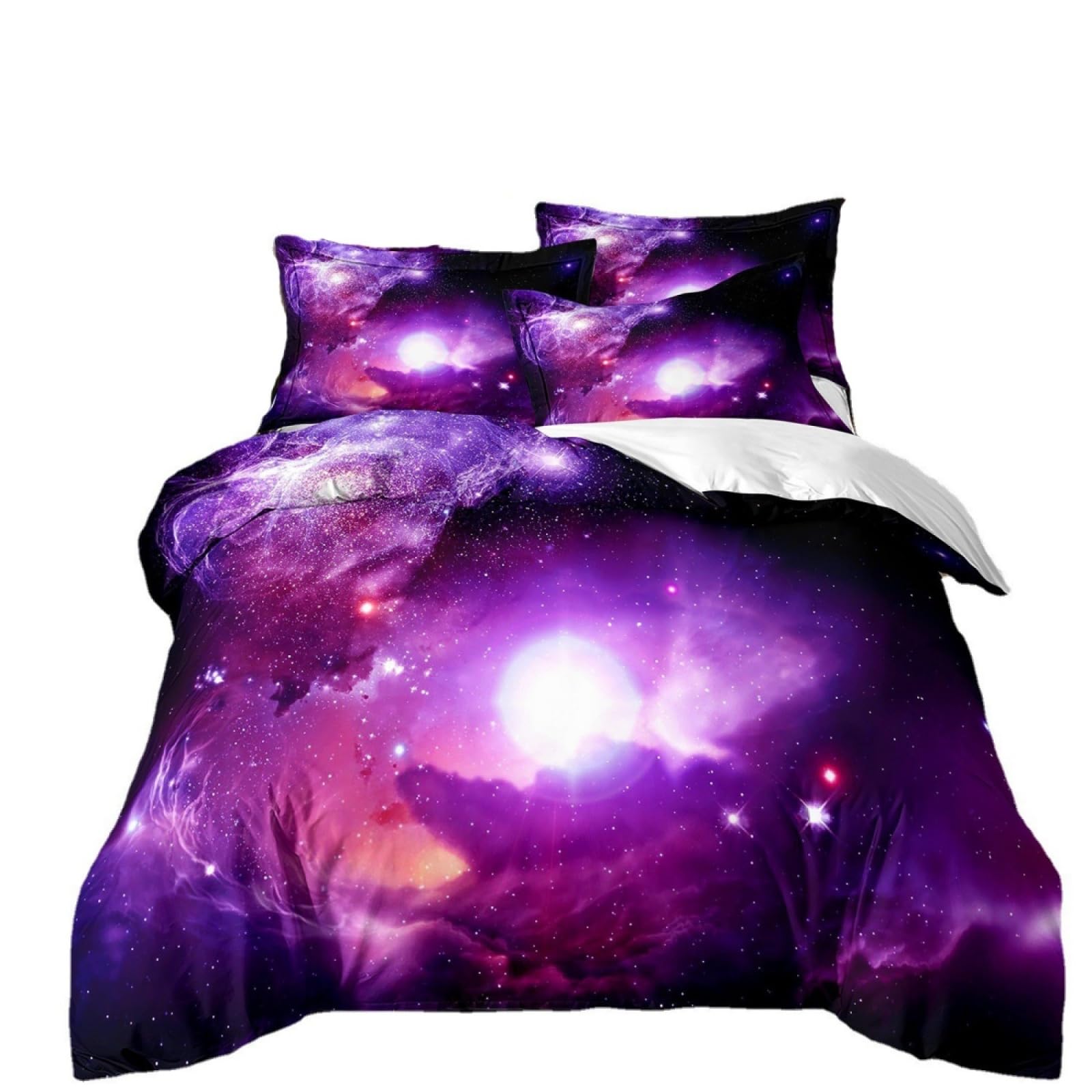 Super King Size Duvet Cover Sets Purple White Star Super King Bedding