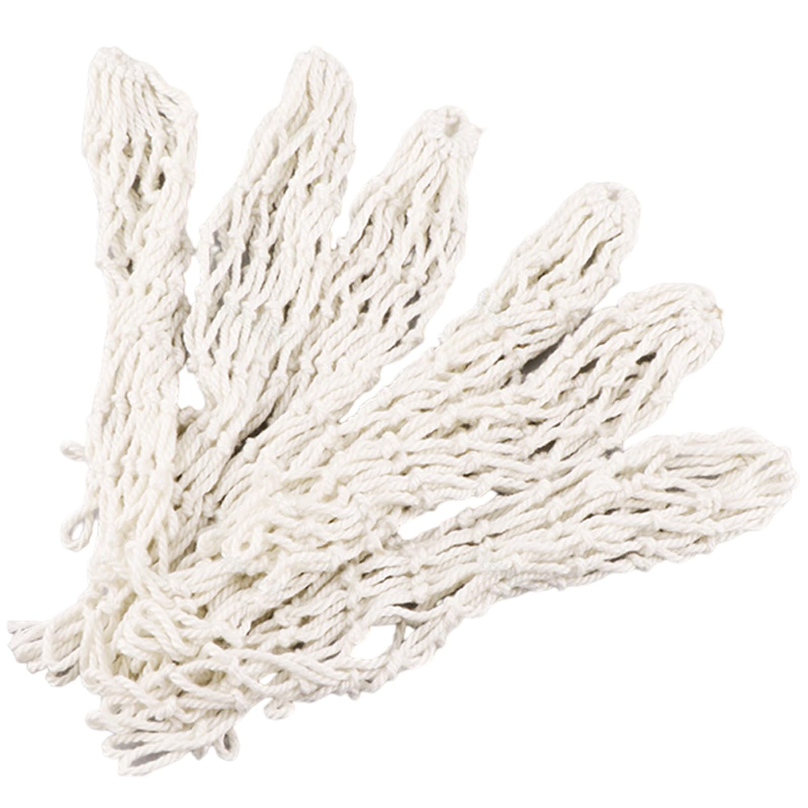 CVNRCLP 6 Pcs Nylon Mesh Pool Table Pocket Nets - Durable Hollow Out Billiards & Snooker Table Bags for Training - White