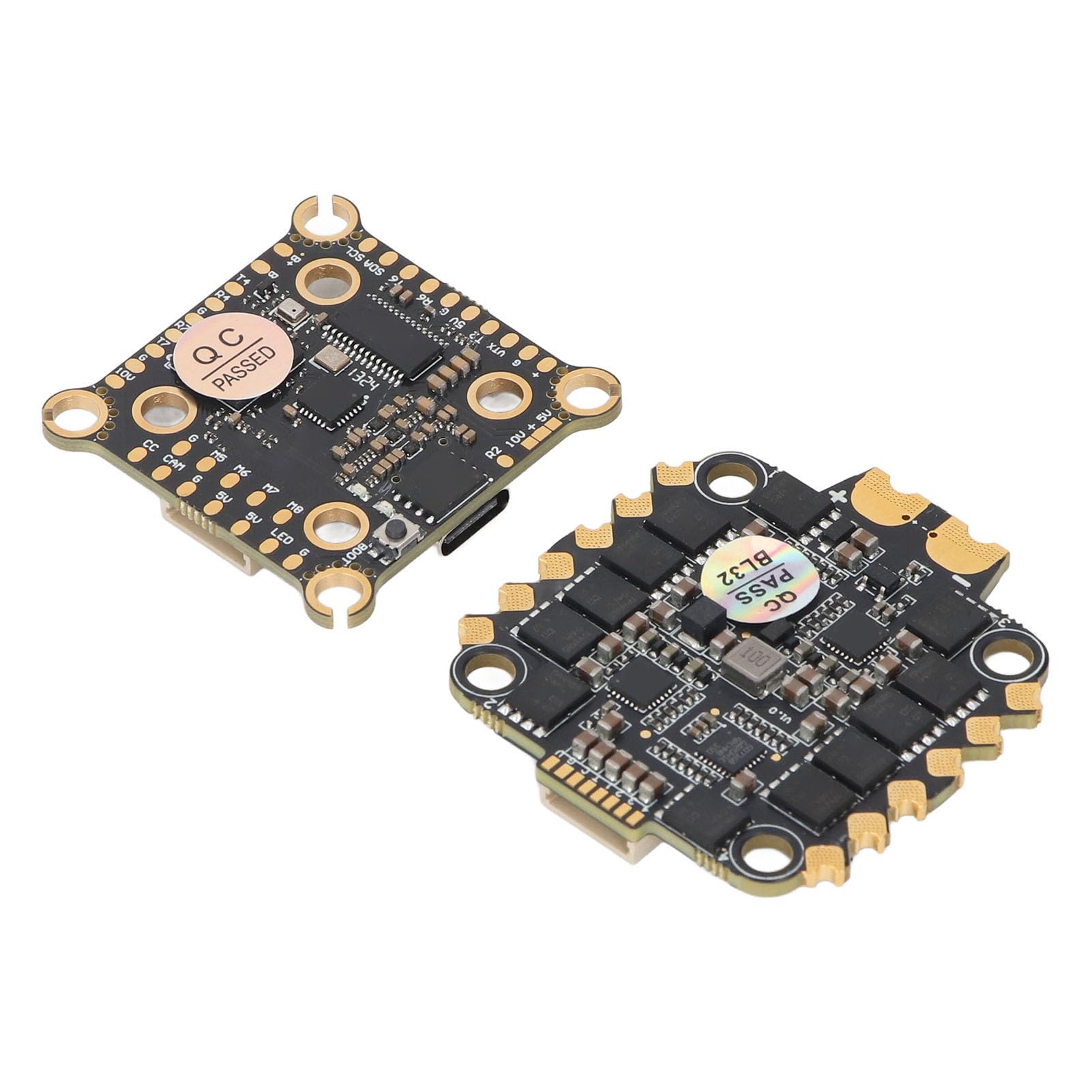 Marhynchus Płyta Kontrolera Lotu z płytką ESC STM32H743 MPU6000 8 Silników 70A 4 do 8S Lipo Typu C Czarna Skrzynka OSD dla Konstruktorów Dronów Wyścigowych FPV i Pilotów Freestyle