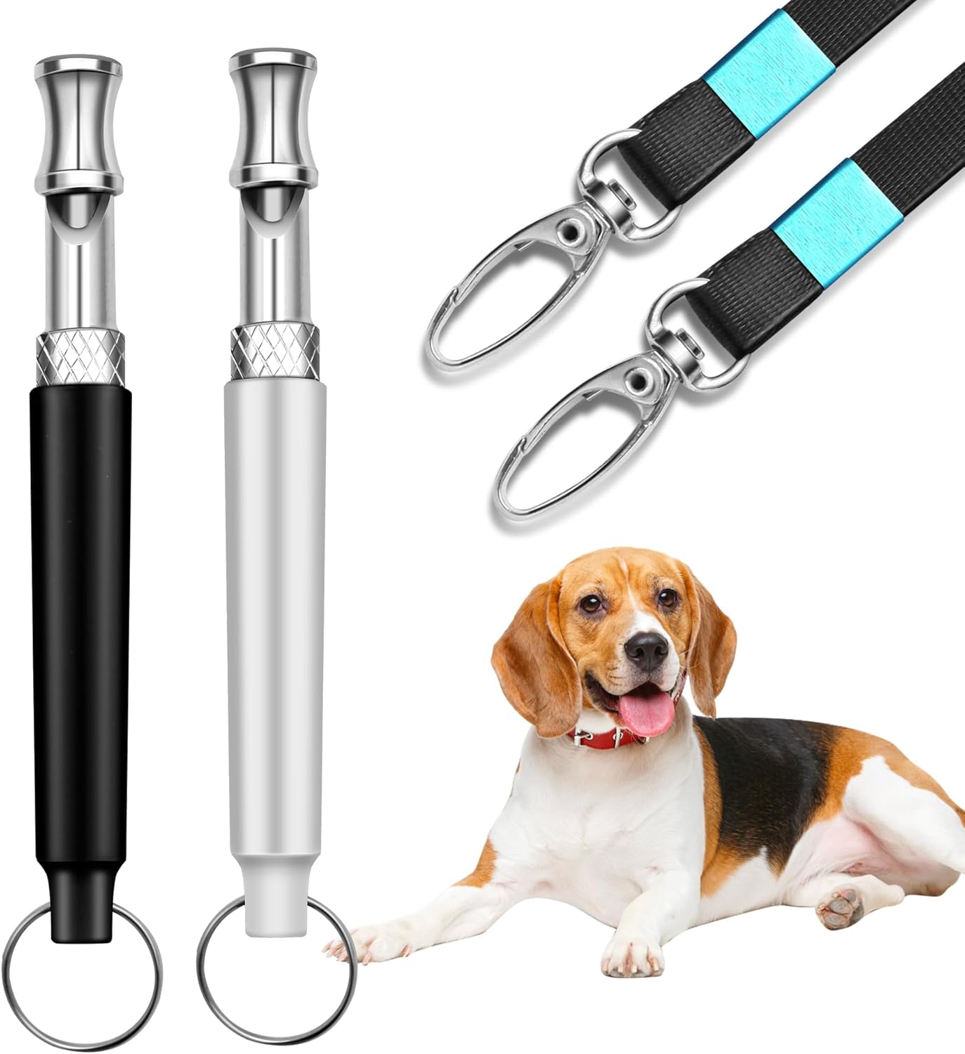 Worficrd Silbato para perro, 2 paquetes, silbato para perro