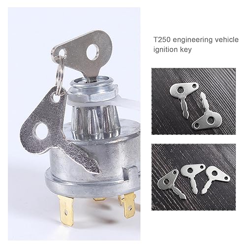 Miniatura 3 de SING F LTD 10 llaves de arranque de encendido T250 compatibles con Lucas compatibles con Benford, compatibles con tractores Terex, excavadoras,
