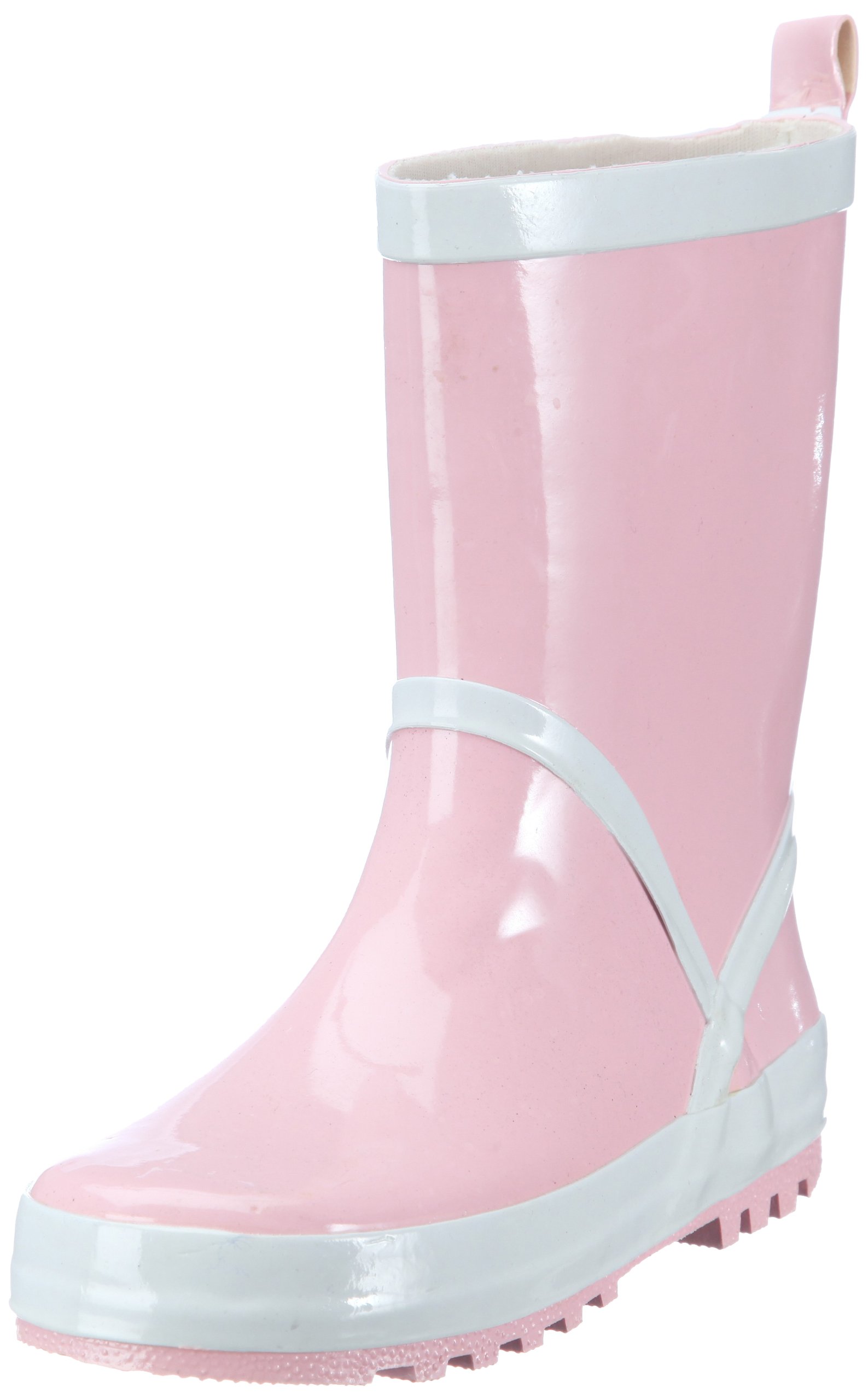 Playshoes Kinder Gummistiefel aus Naturkautschuk, trendige Unisex Regenstiefel mit Reflektoren, Rosa (rose 14), 30/31