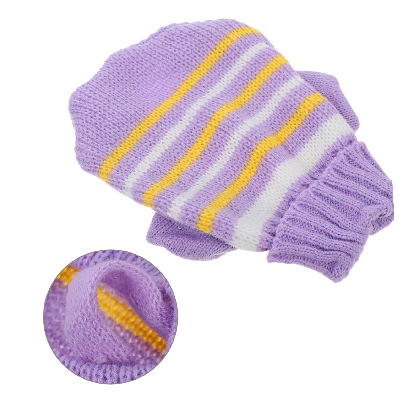 HMJGDHX Haustier-Katzenpullover, gestrickte Winterkleidung für Katzen und kleine Hunde, Weihnachts-Outfit, Bekleidung, kleines Welpenkleid