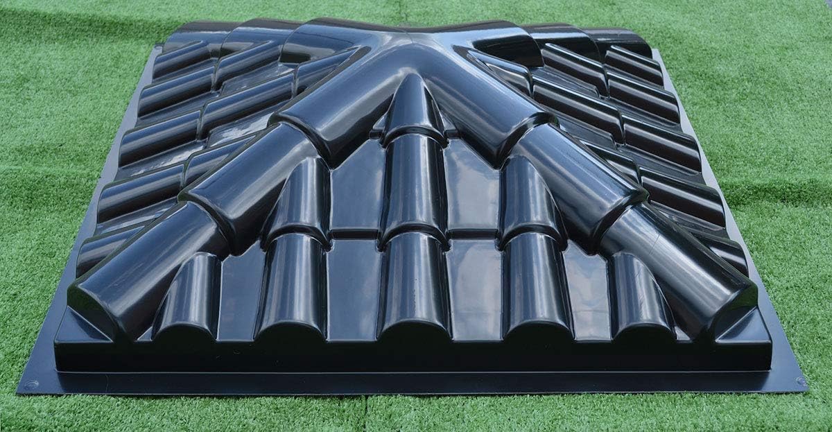 SvitMolds Plastic Molds Fence Pier Cap Mould Concrete 23,62x23.62 inch (600x600mm) P11