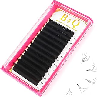 Eyelash Extension C CC D DD curl Easy Fan Volume Lashes .03 .05 .07 .10 Eyelash Extensions Blooming Self Fanning Volume Lash Extensions 9 to 25mm (D-0.07,12-17mix)