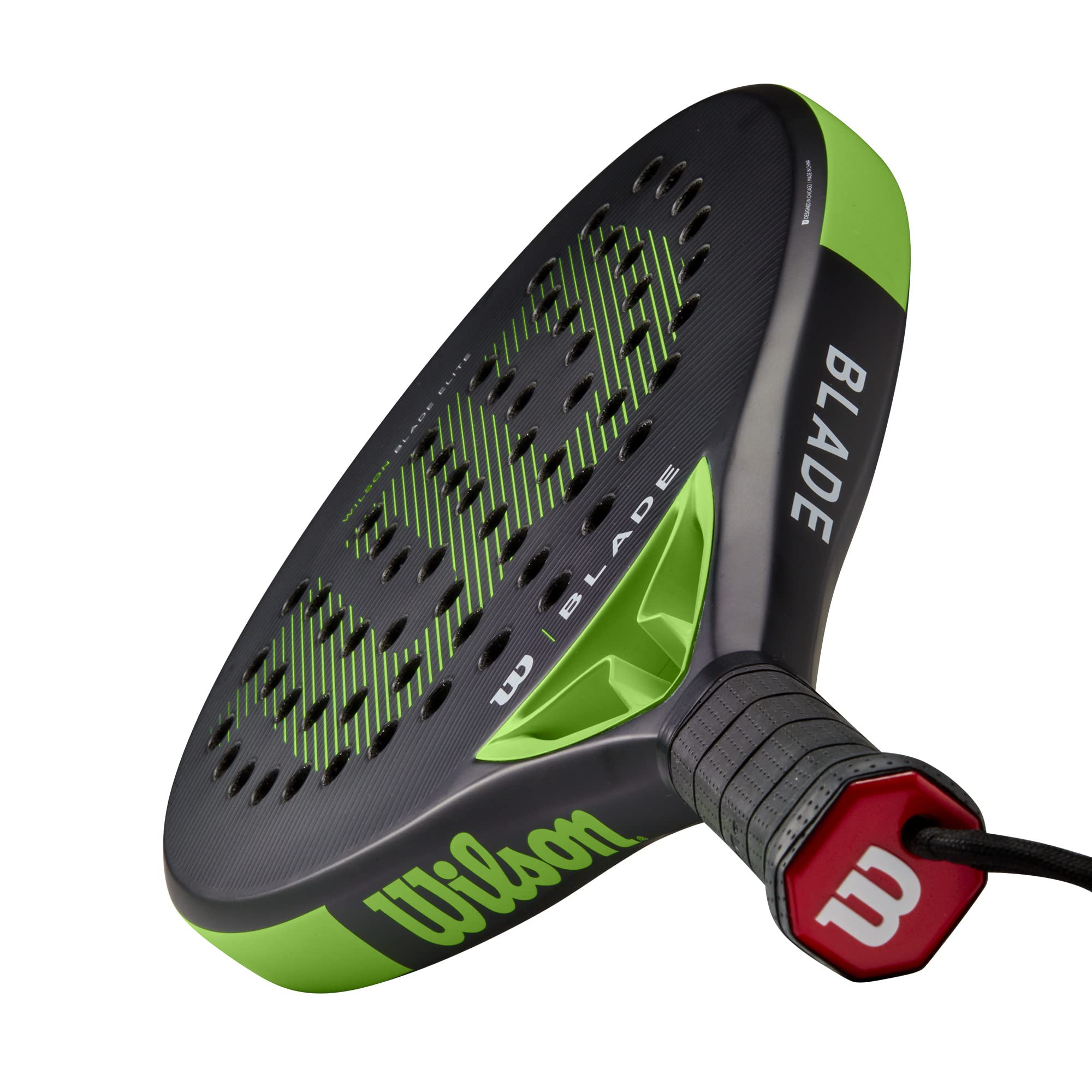 Wilson Blade Elite V2 Padel 2 Łopata, Dorośli Unisex, Czarny/Neonowy Zielony/(Wielokolorowy)