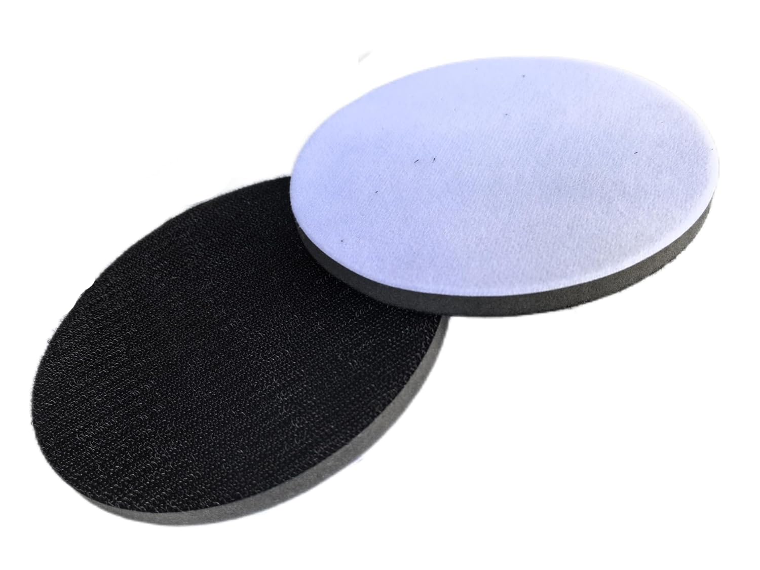 2 Pack 6 Inch Hook and Loop Soft Density Sponge Cushion Buffer Backing Interface Pads for Orbital Sander Automotive Woodworking Polishing