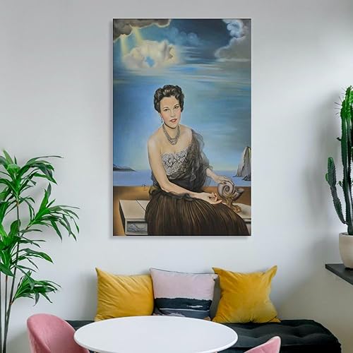 Miniatura 6 de Póster de Salvador Dalí - Retrato de Dolores Suero Falla, decoración del hogar, arte de pared, impresión para dormitorio, pintura decorativa,