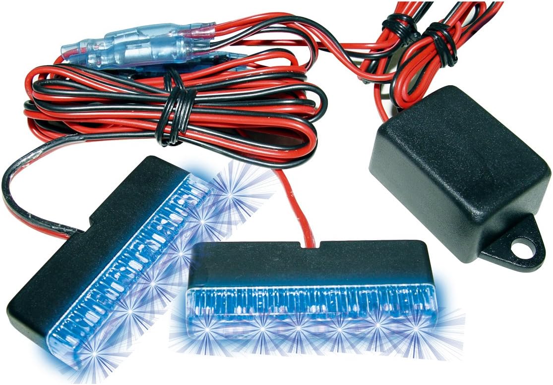 EUFAB 17693 LED Strobe Light Blue 6 LEDs
