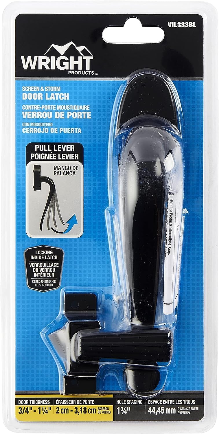 Wright Products - Villa Pull Handle for Screen and Storm Doors, Black