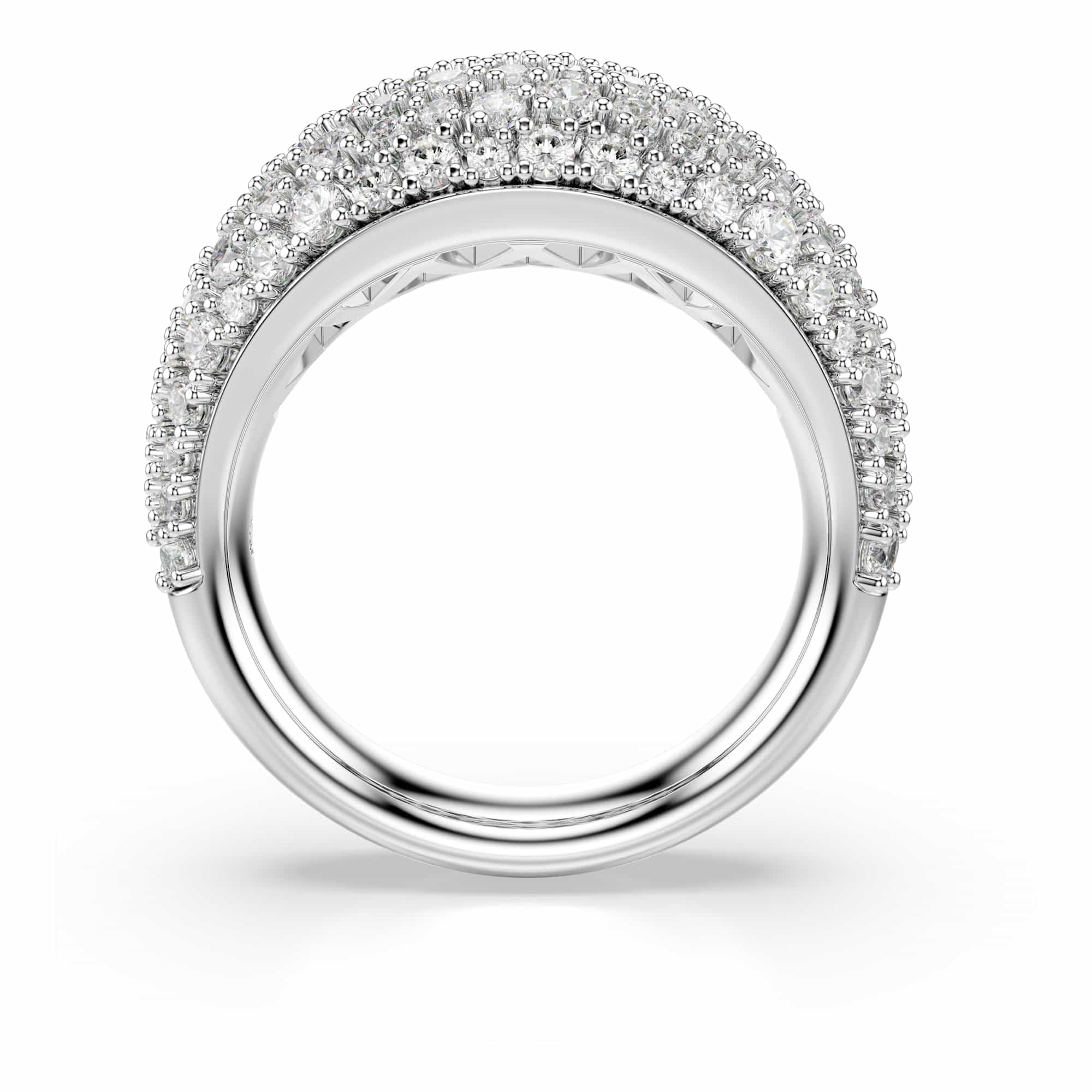 Swarovski Sublima Kollektion Ring, Weiß, Rhodiniert