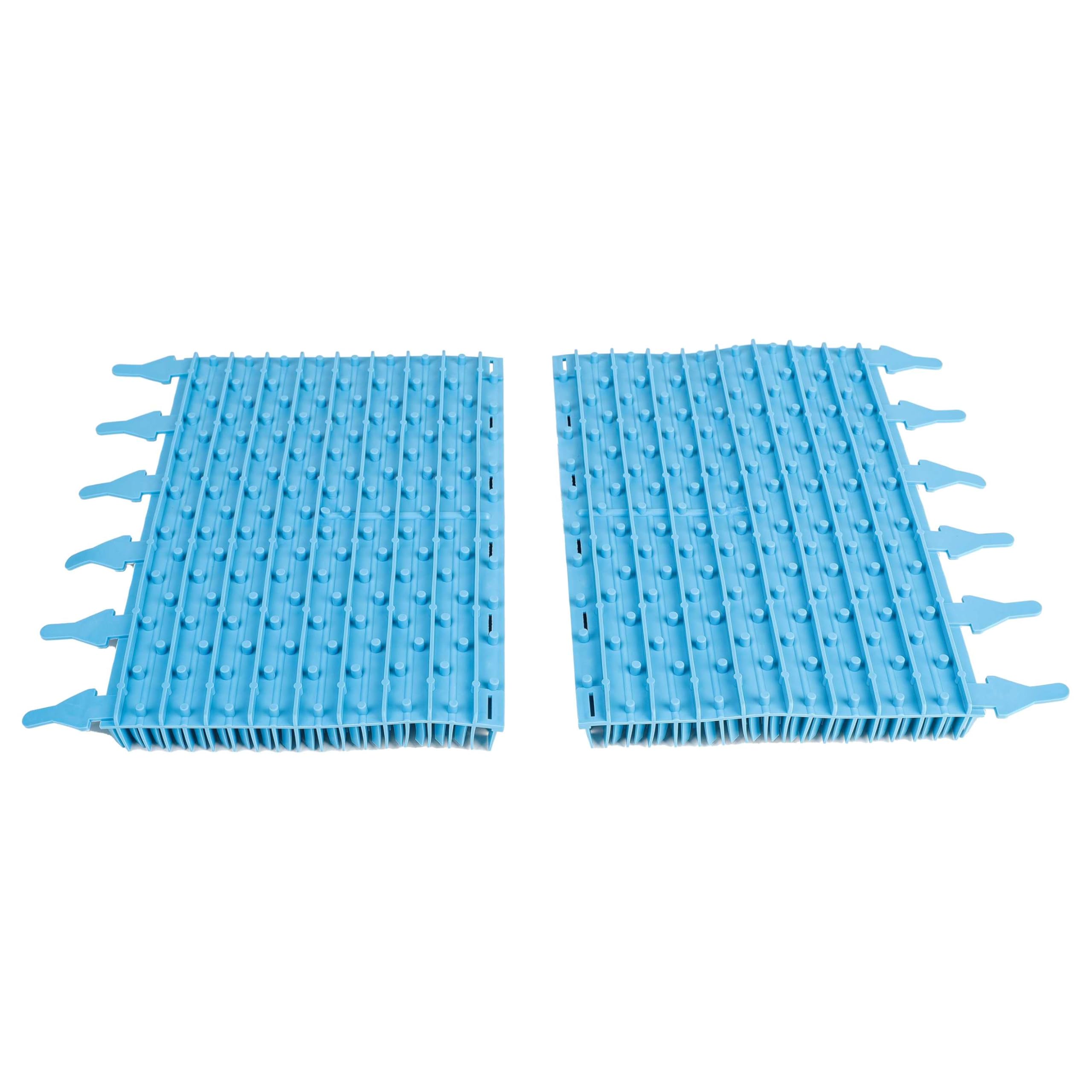 vhbw 2X Cepillo Compatible con Zodiac Voyager, Sweepy Free, Indigo Robot, Aspirador de Piscina - De Caucho, 30,5 x 24,4 x 5,8 cm