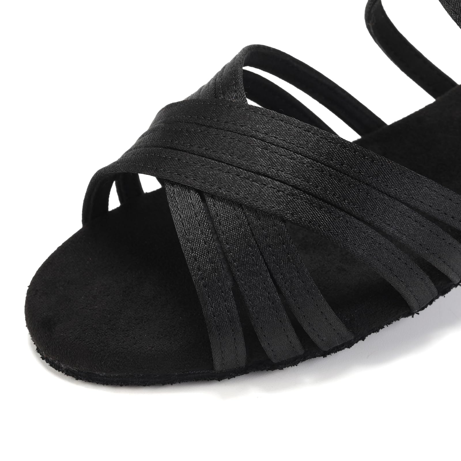 SWDZM Chaussures de Danse Latine Fille avec Talon Bas de 3,5 cm de Salon Femmes